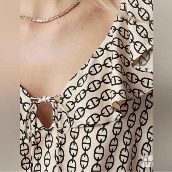 NWT J. Crew GOLDIE BLOUSE Black Long Sleeve Ruffle Blouse, M - Picture 4 of 6